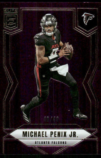 2025 Donruss Elite #47 Michael Penix Jr. PURPLE Matrix #/49