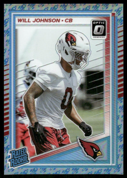 2025 Donruss Optic #247 Will Johnson ROCKET EMOJI