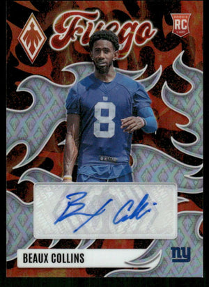 2025 Panini Phoenix #FUS-BCS Beaux Collins Fuego Signatures