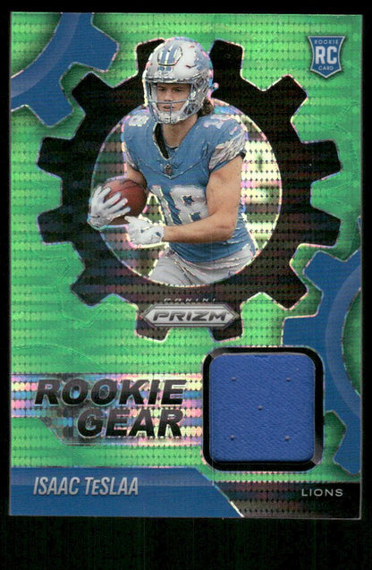 2025 Panini Prizm #RGR-ITA Isaac TeSlaa Rookie Gear GREEN