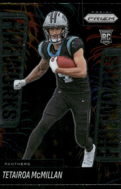 2025 Panini Prizm #21 Tetairoa McMillan Fireworks