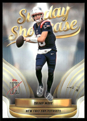 2025 Topps Signature Class #SS-9 Drake Maye Sunday Showcase