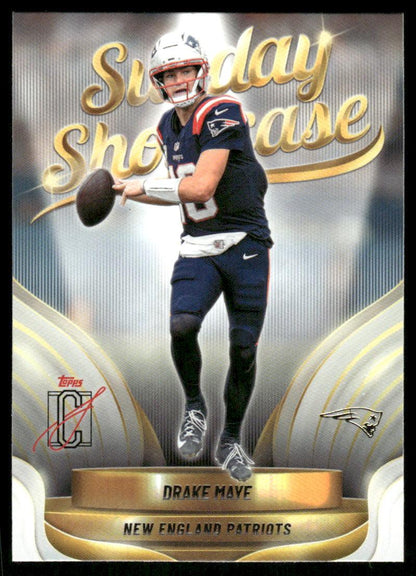 2025 Topps Signature Class #SS-9 Drake Maye Sunday Showcase