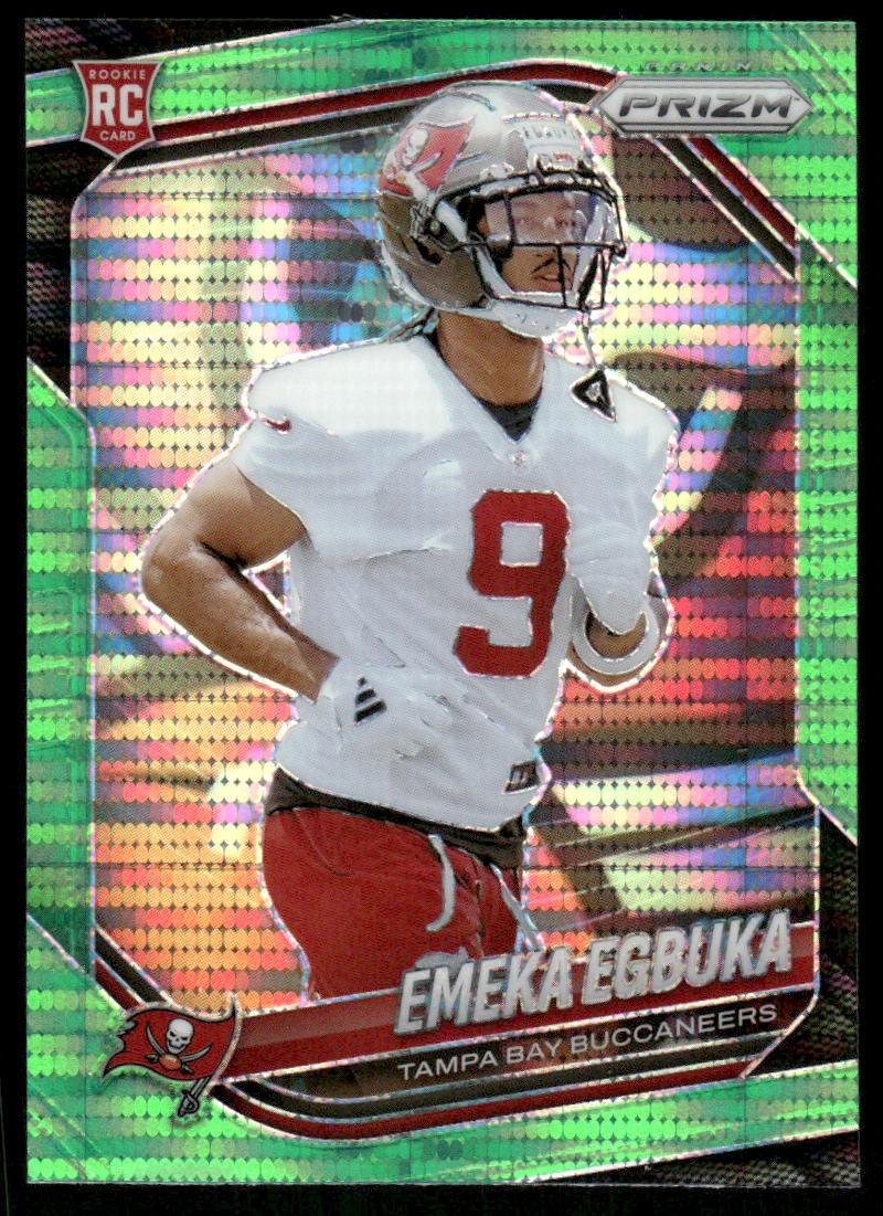 2025 Panini Prizm #351 Emeka Egbuka Green Wave