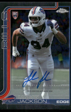 2025 Topps Chrome #RA-LJ Landon Jackson Chrome Rookie Autographs