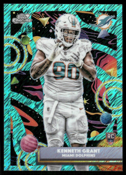 2025 Topps Chrome Cosmic #161 Kenneth Grant Aqua Equinox Refractor #/199
