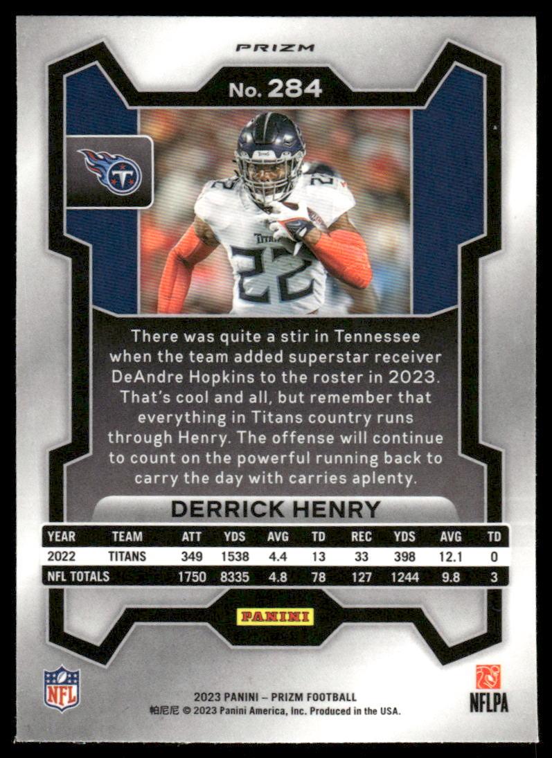 2023 Panini Prizm #284 Derrick Henry Purple Pulsar