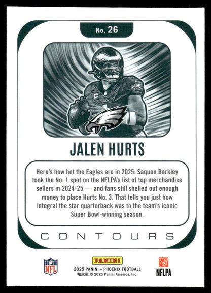 2025 Panini Phoenix #26 Jalen Hurts Contours
