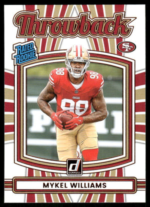2025 Donruss #20 Mykel Williams Rated Rookies Throwback