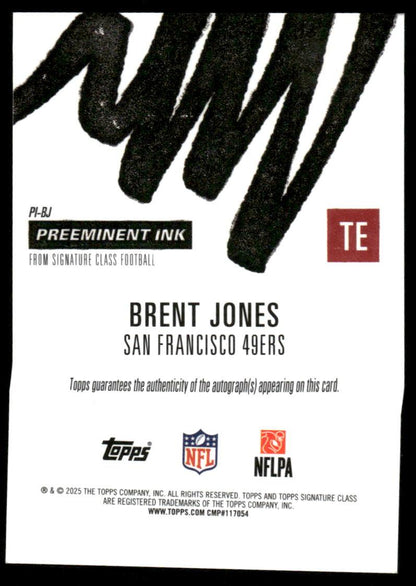 Brent Jones Preeminent Ink Orange Refractor #/50