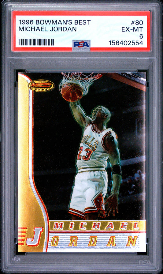 Michael Jordan 1996 Bowman'S Best #80  PSA 6