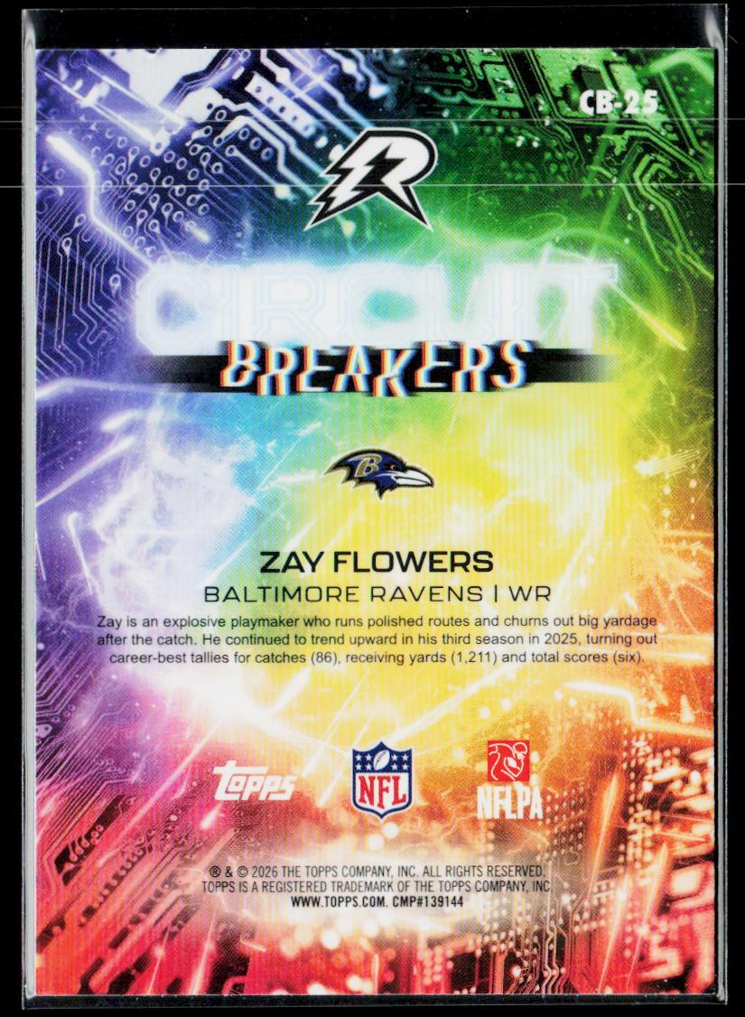2025 Topps Resurgence #CB-25 Zay Flowers Circuit Breakers