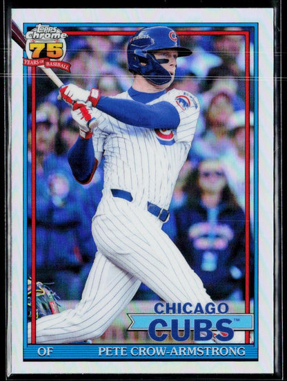 Pete Crow-Armstrong 1991 Topps Baseball 35th Anniversary refractor