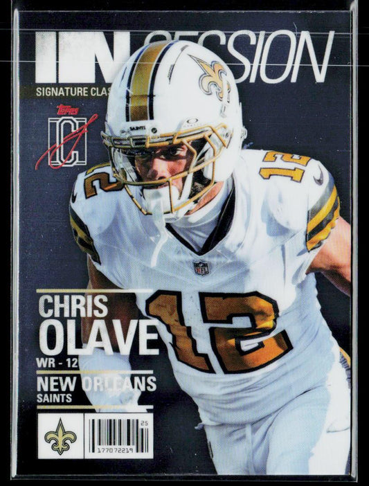 2025 Topps Signature Class #IS-19 Chris Olave In Session