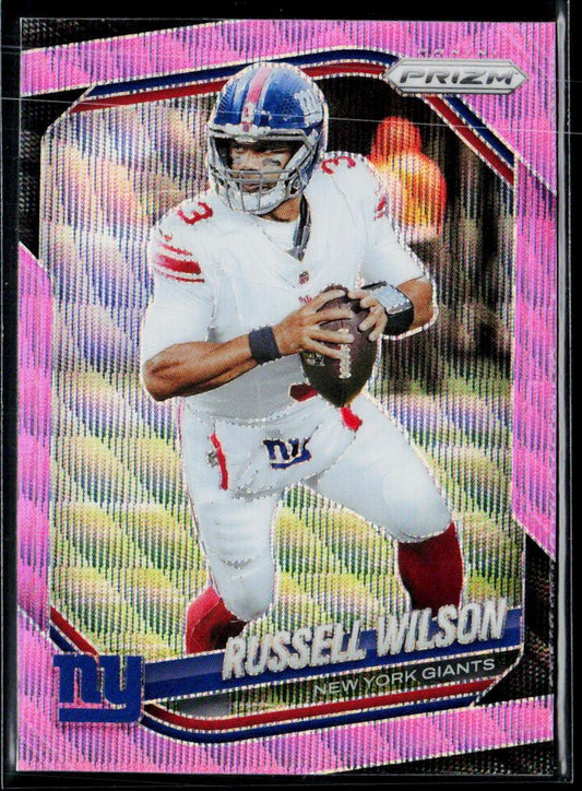 2025 Panini Prizm #202 Russell Wilson Pink Wave