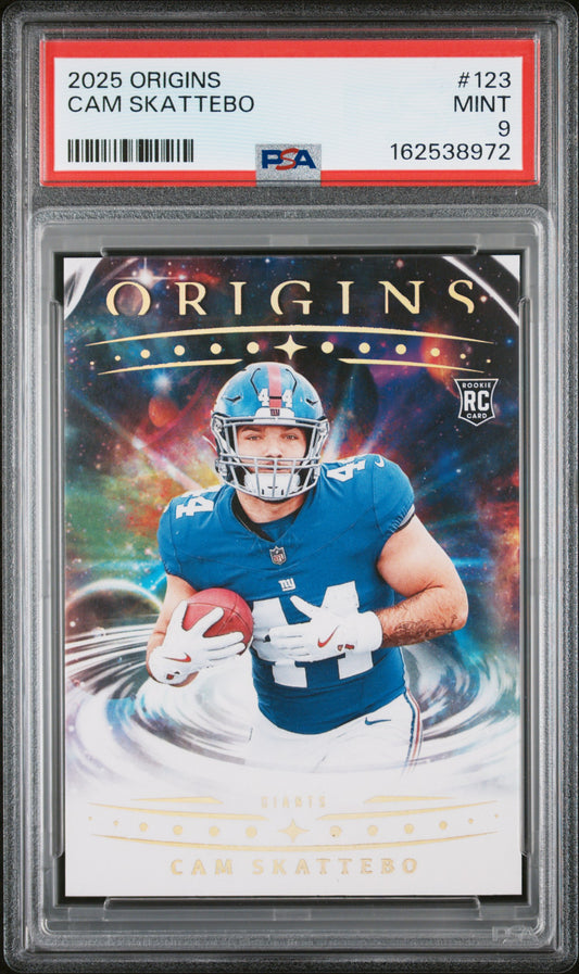 Cam Skattebo PSA 9 2025 Panini Origins #123