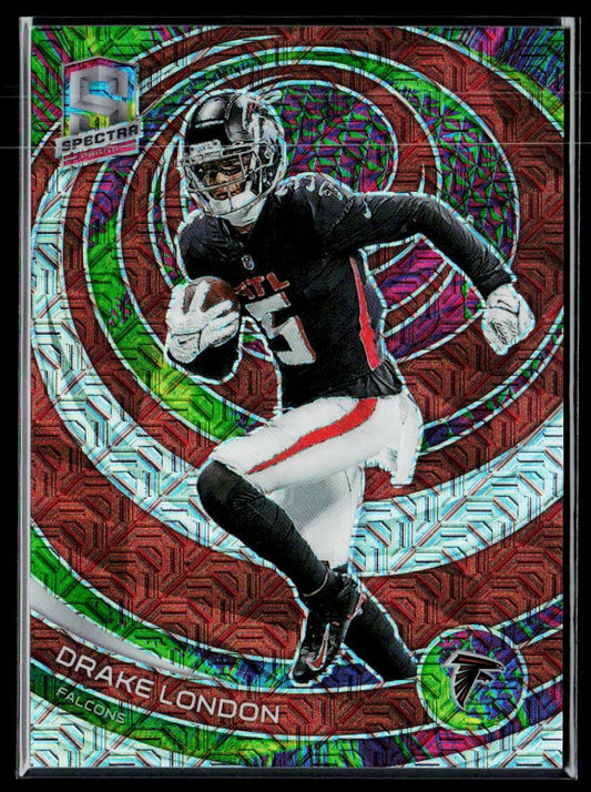 Drake London Meta #5/25 Jersey Match 2023 Panini Spectra #4