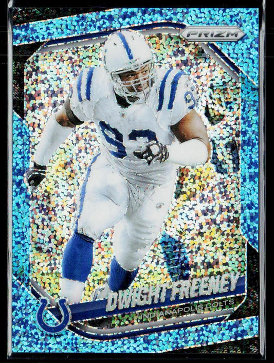 2025 Panini Prizm #120 Dwight Freeney Blue Sparkle #/96