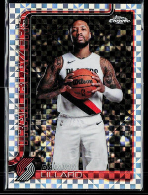 2025-26 Topps Chrome Update #46 Damian Lillard X-Fractor