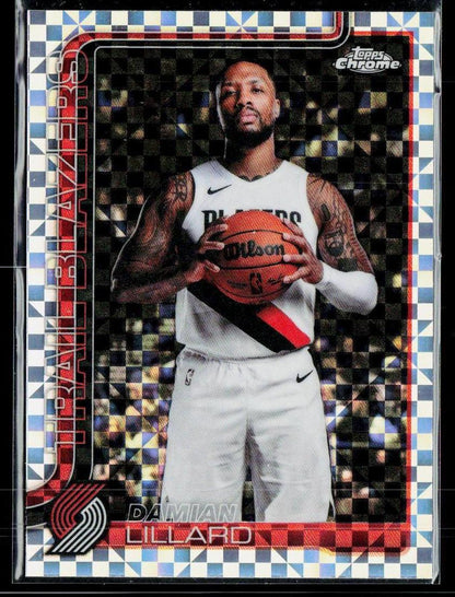2025-26 Topps Chrome Update #46 Damian Lillard X-Fractor