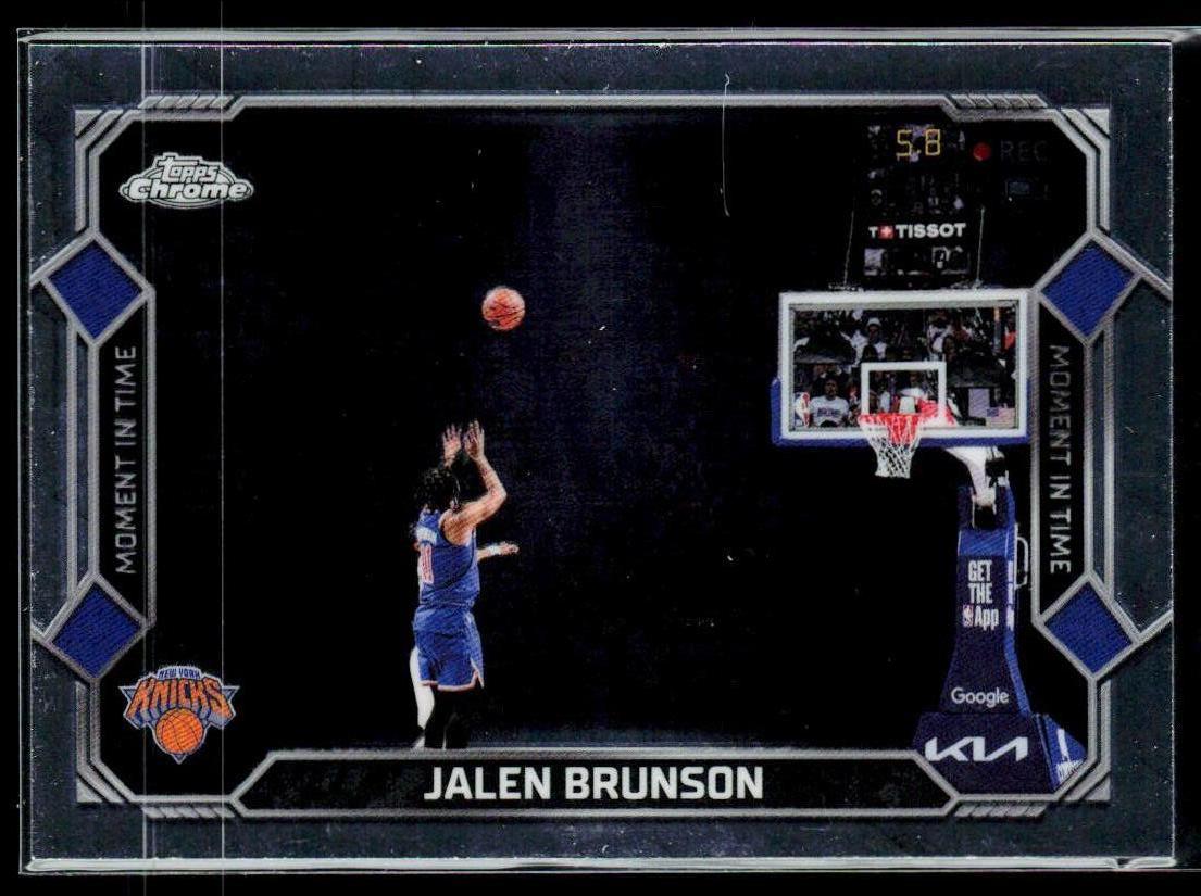 2025-26 Topps Chrome Update #MT-4 Jalen Brunson Moment In Time