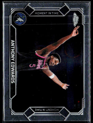 2025-26 Topps Chrome Update #MT-3 Anthony Edwards Moment In Time