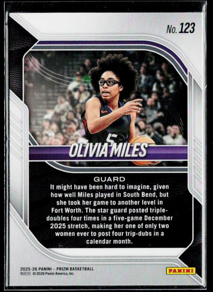 2025-26 Panini Prizm #123 Olivia Miles