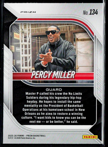 Master P Prizm Refractor 2025-26 Panini Prizm #134