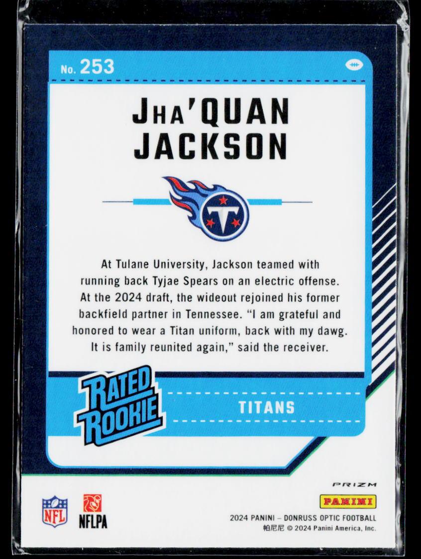 2024 Donruss Optic #244 Ja'Tavion Sanders Purple Shock