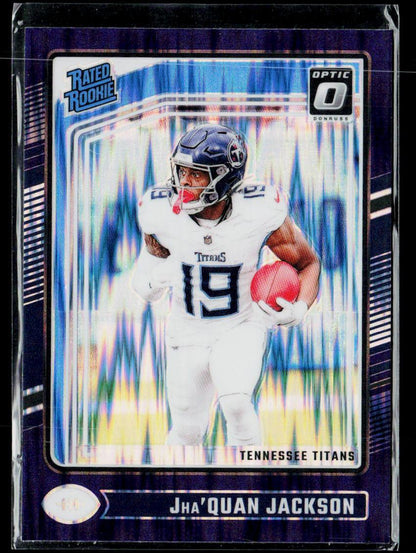 2024 Donruss Optic #244 Ja'Tavion Sanders Purple Shock