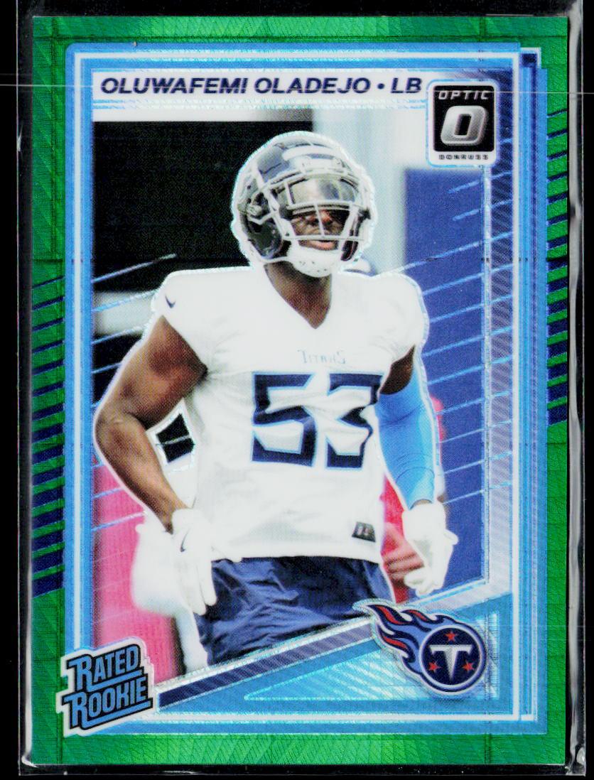 2025 Donruss Optic #280 Oluwafemi Oladejo Green Hyper