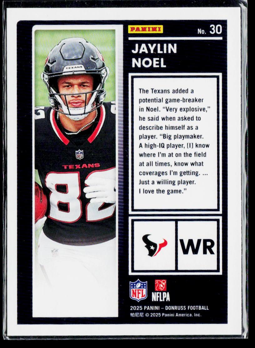 2025 Donruss #30 Jaylin Noel The Rookies