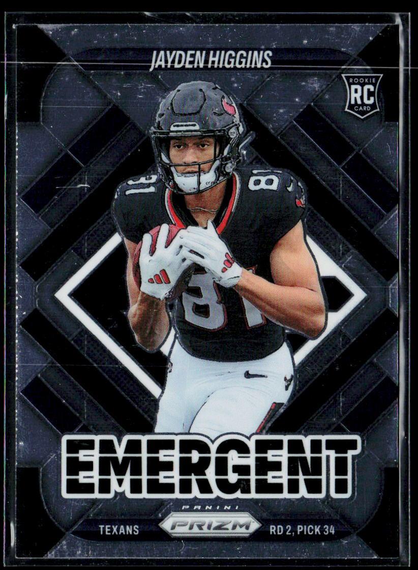 2025 Panini Prizm #14 Jayden Higgins Emergent