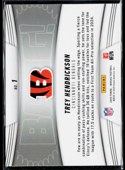2025 Panini Mosaic #1 Trey Hendrickson Bang!