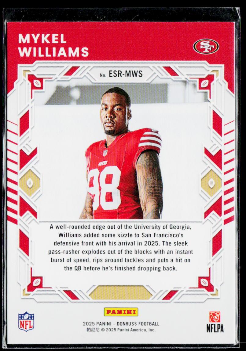 2025 Donruss #ESR-MWS Mykel Williams Elite Series Rookies