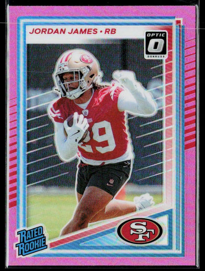 2025 Donruss Optic #278 Jordan James Pink