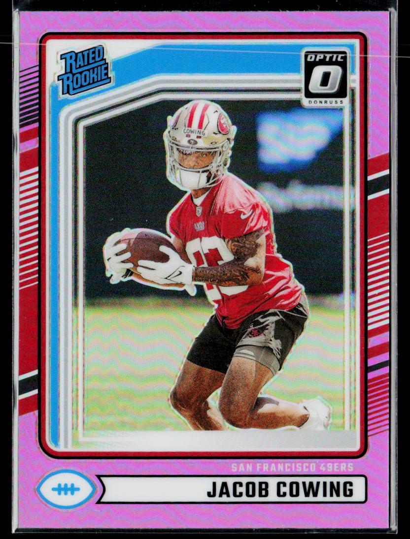 2024 Donruss #378 Jacob Cowing Optic Rated Rookies Preview Pink