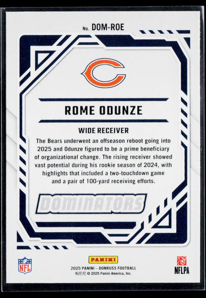 2025 Donruss #DOM-ROE Rome Odunze Dominators