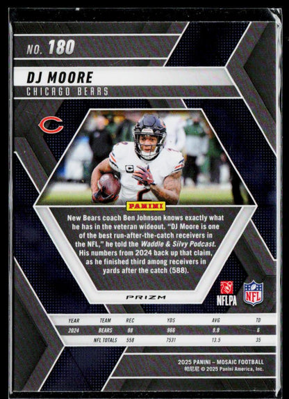 2023 Panini Mosaic #34 DJ Moore Green Mosaic