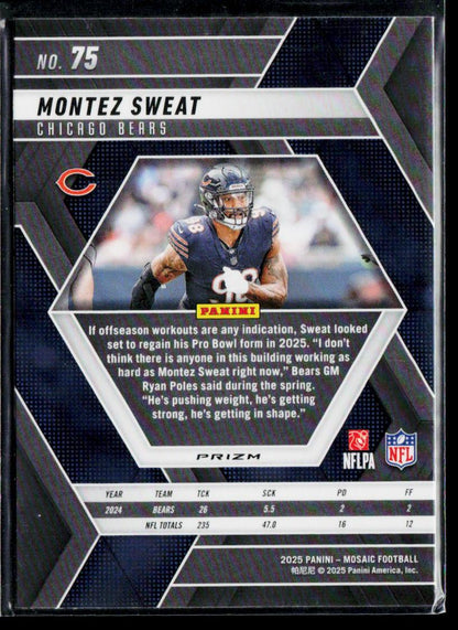 2025 Panini Mosaic #75 Montez Sweat Mosaic Green