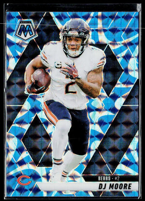 2023 Panini Mosaic #34 DJ Moore Reactive Blue Mosaic