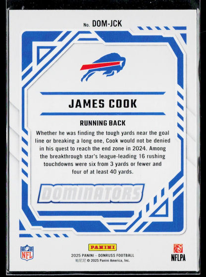 2025 Donruss #DOM-JCK James Cook Dominators