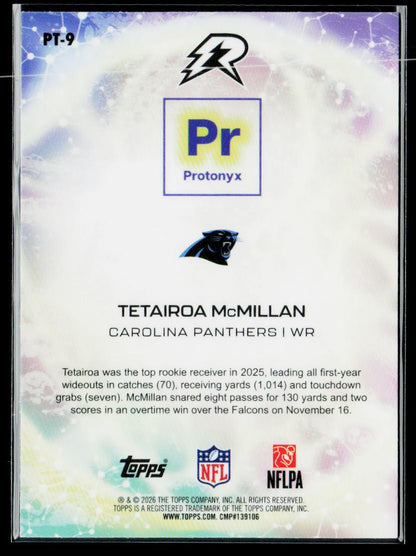 2025 Topps Resurgence #PT-9 Tetairoa McMillan Protonyx