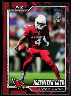 2026 Topps Flagship #309 Jeremiyah Love Topps Logo Foilboard