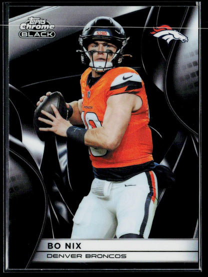 2025 Topps Chrome Black #33 Bo Nix
