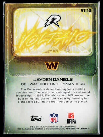 2025 Topps Resurgence #VT-18 Jayden Daniels Voltaic