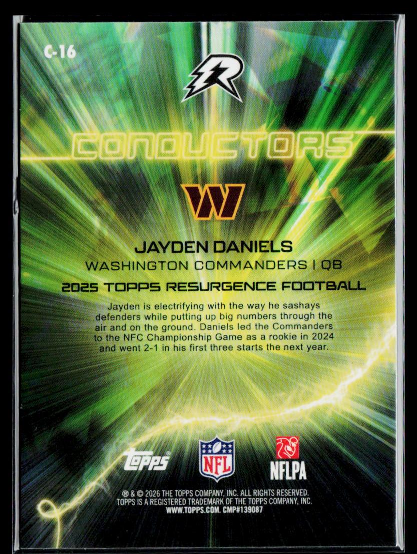 2025 Topps Resurgence #C-16 Jayden Daniels Conductors