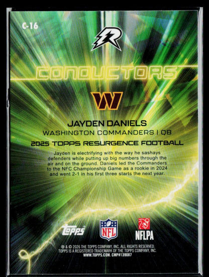 2025 Topps Resurgence #C-16 Jayden Daniels Conductors