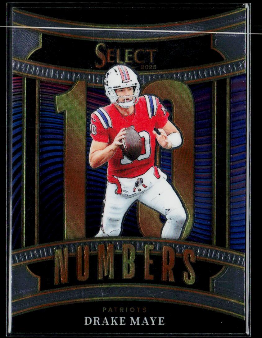 2025 Panini Select #15 Drake Maye Select Numbers