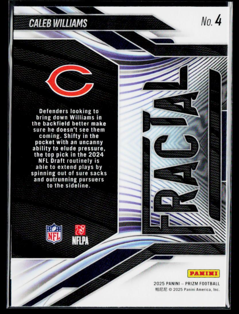2025 Panini Prizm #4 Caleb Williams Fractal